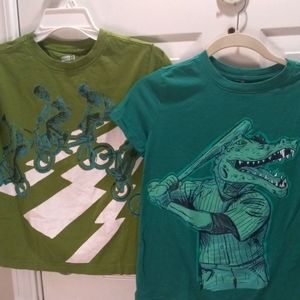 Cat & Jack & Crazy 8, (Two T Shirts) Size 8